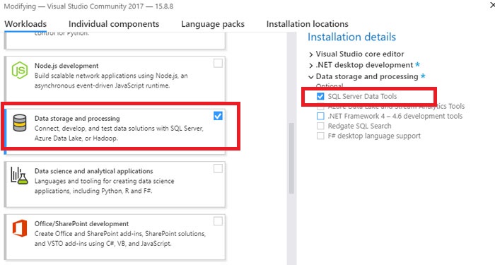 SQL CLRーVS/SQL Server 2017で使ってみた!-VS2017インストーラー